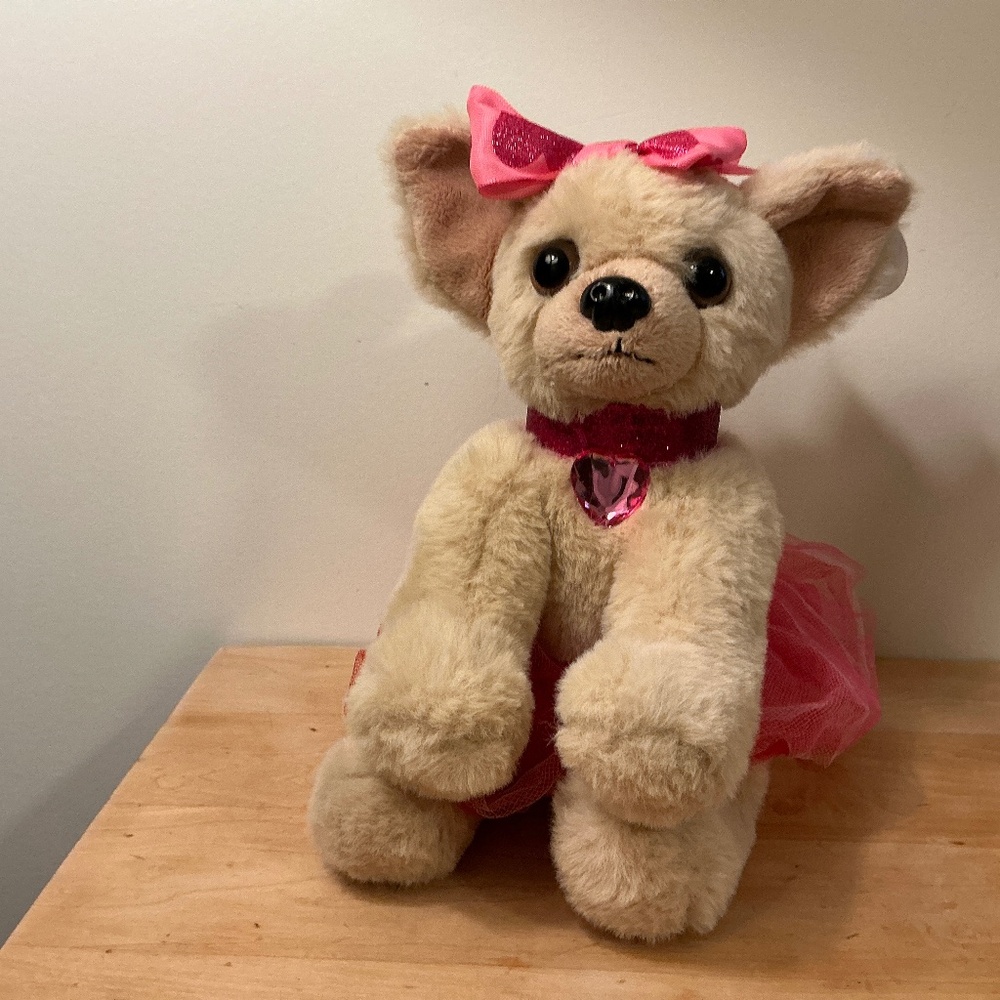 Bearington Collection Ballerina Stuffed Animal Dog Chichi Tutu Bow